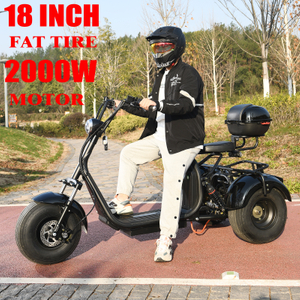 Batterie au lithium démontable électrique extérieure du moteur 60V20AH du scooter 2000W de mobilité